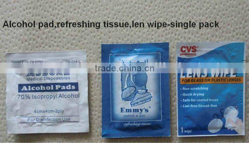 eyeglass cleaning wipe-individually wrapped lens,sunglasses cleaner