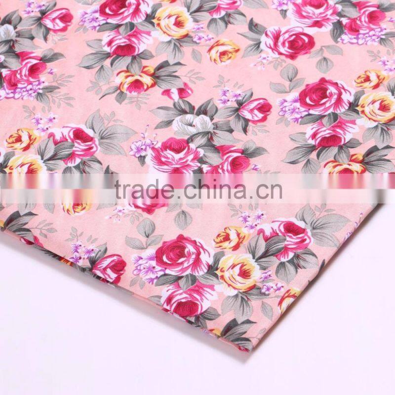 Wholesale Yarn dyed printed big flower pattern curtain recycled pvc coated polyester fabric