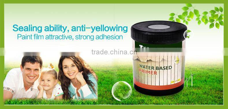 Liquid water based wood primer