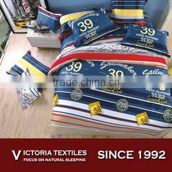 cotton bed set comforter quilt cover set sport print