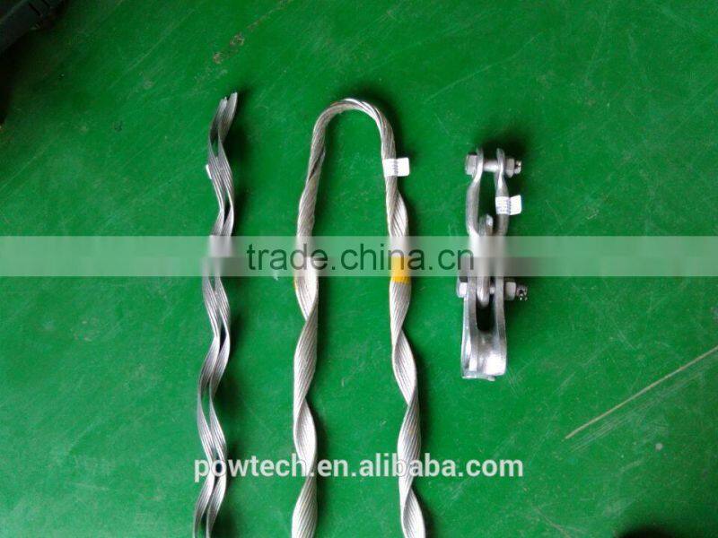 ADSS cable tension clamp (Two Amour rods)