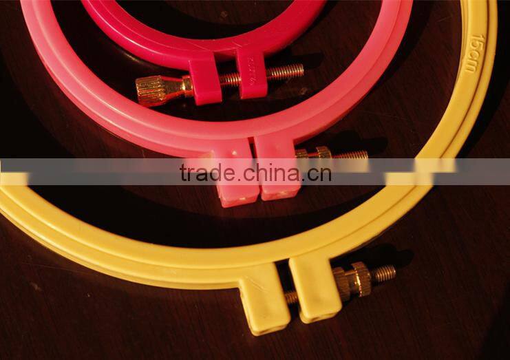 2016 fashion accessory for DIY kit plastic embroidery hoop