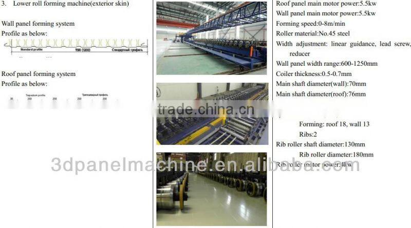 polyurethane/pu sandwich panel machine line