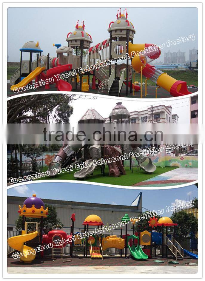 cheap price amusement outdoor kids playground plastic slides equipment
