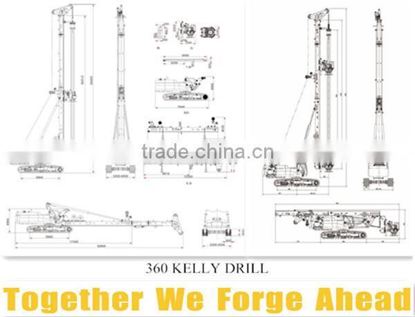 MOST Capable!!! Crawler Drill, FAR80 Hydraulic rotary drilling rig with long Spiral