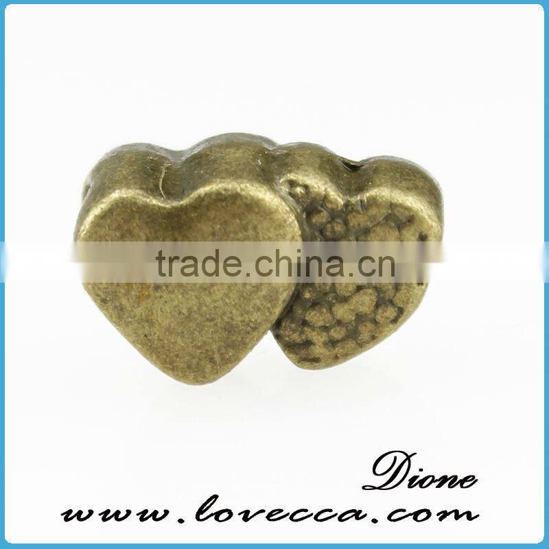 Hot sale 8*8mm bronze pendant charms, alloy charms