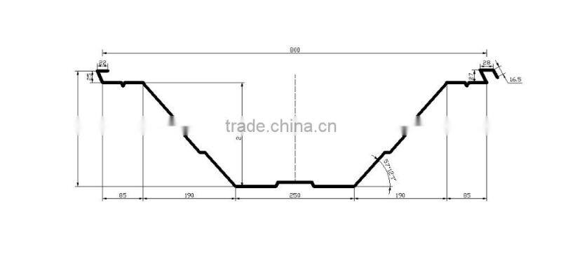 1250-800 Cold Arch Sheet Roll Forming Machine