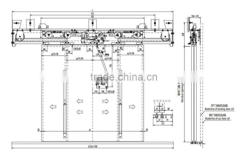 Electrical Elevator Lock Stainless Steel Door Closer