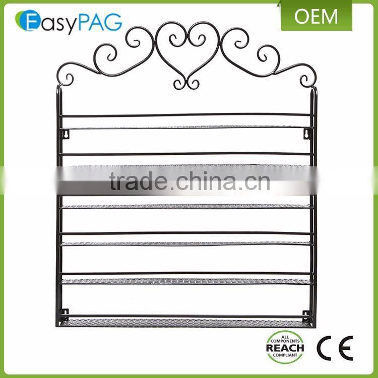 Wholesale custom 6 tier floor standing enamel rack opi nail polish display rack