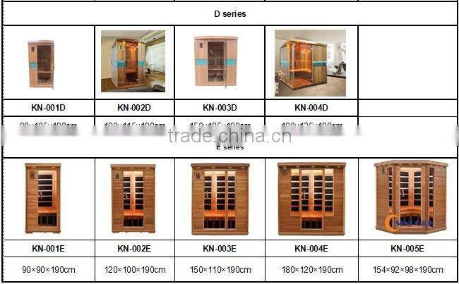 Newest 6 person infrared saunas