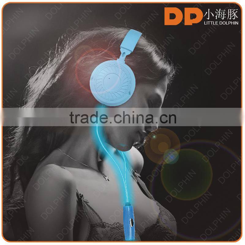 Best Price Led glowing Earphones, EL light earphone wired light earbud led earphones