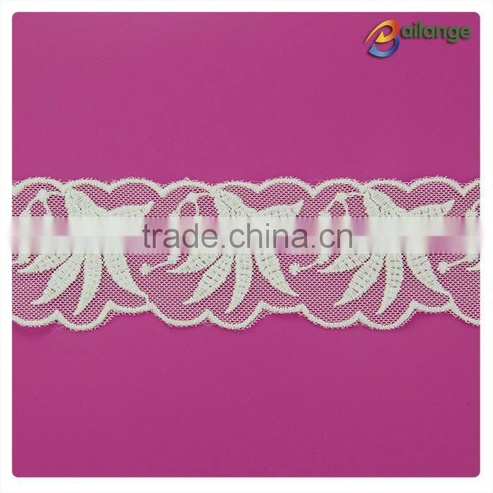 2016 luxurious dyeable factory supply fancy lace trim