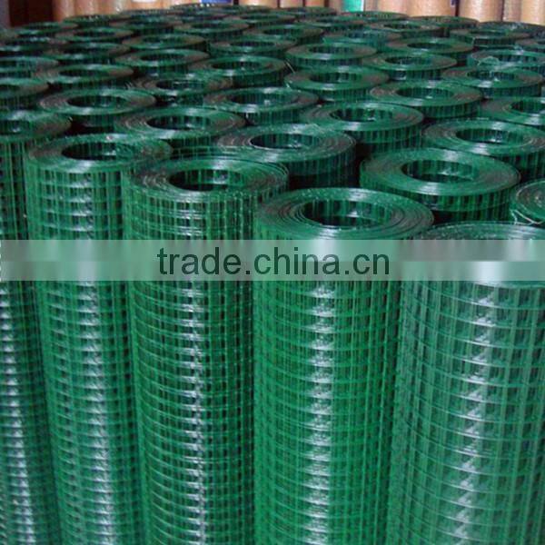 green pvc coated welded wire mesh fence