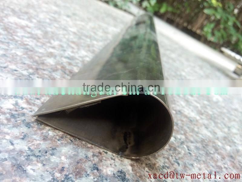 Customized titanium water drop tube Gr.5 titanium seamless tube XACD titanium water drop tube