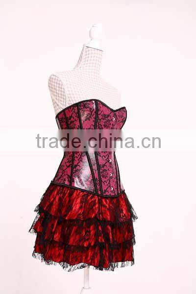 Sexy Printed Leather Medical Corset