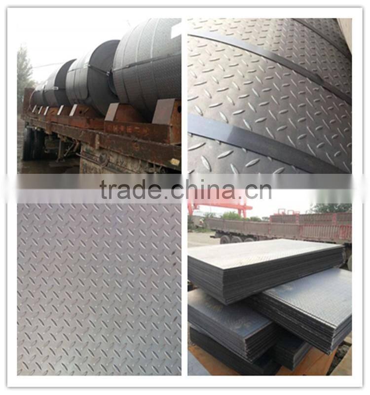 Hot rolled carbon steel checker plate/sheet SS400 Grade