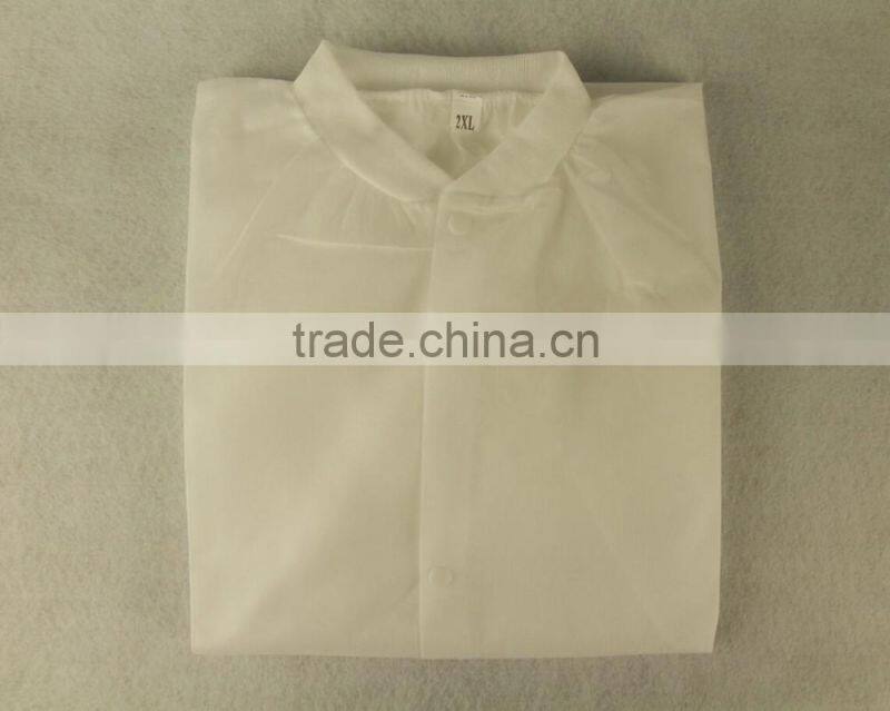 Best selling cheap disposable lab coats nonwoven medical white lab coat