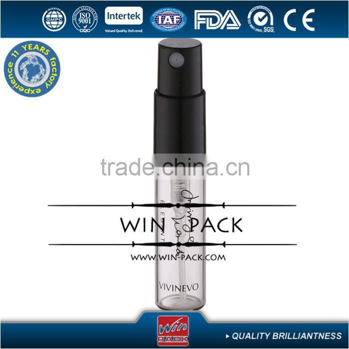 screw top glass bottles,35ml glass vial for perfume with silver sprayer and silver cap