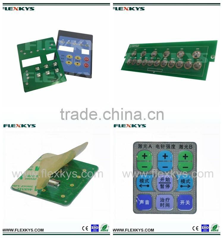 High quality metal dome PCB based membrane keyboard switches
