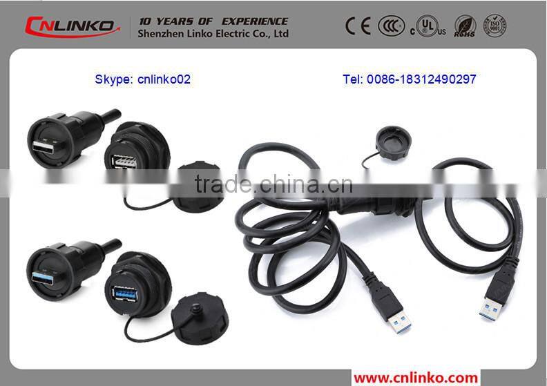 Good service high quality Hot Sale Usb Connector 3.0 usb connector ip67 usb 3.0 female connector With Female Socket