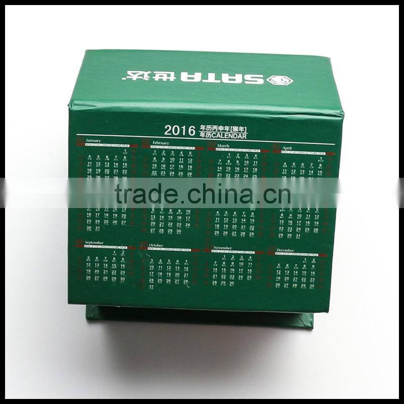 New model office gift Stereoscopic sticky notes house shape custom logo and calendar print