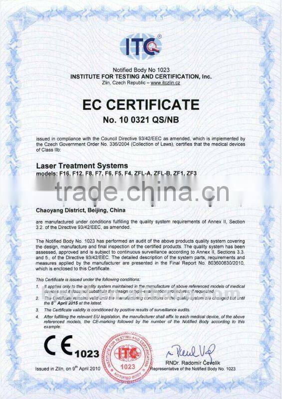 High Power Q switch tattoo removal nd yag laser machine