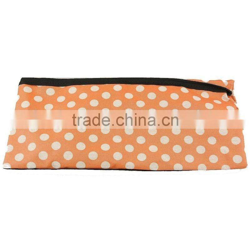 Lightweight Portable Foldable Dot Print Traveling Shopping Trolley Cart Handbag with Wheels