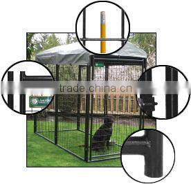 black dog use fence powder coated material dog kennel fence panel