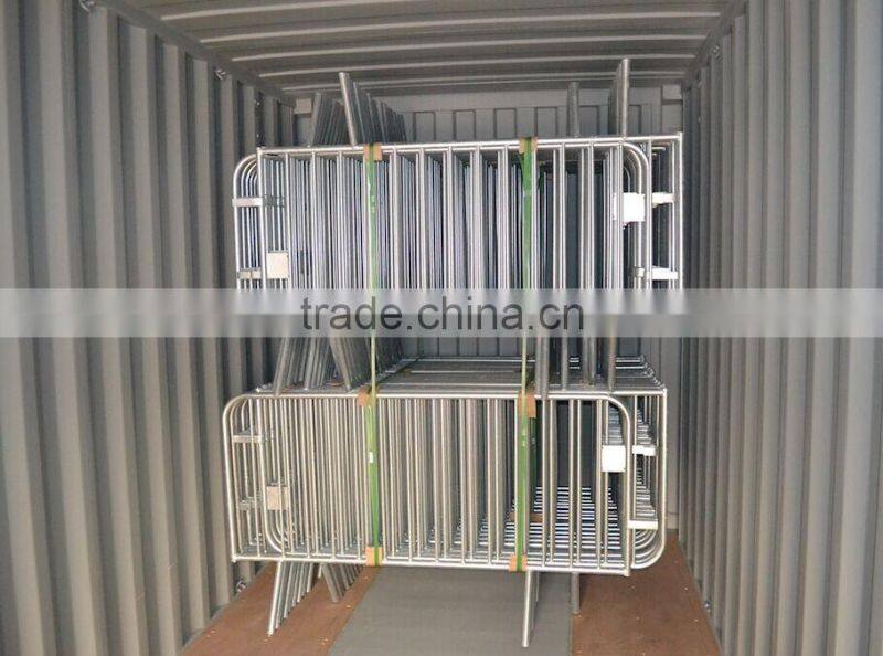 discount hot dipped galvanized after welding tube frame crowd control barrier road barrier steel barrier