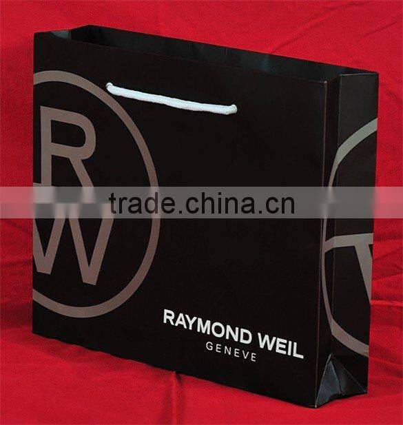 2014 newest eco-friendly coated paper shopping bag for shoes and clothes with matt lamination
