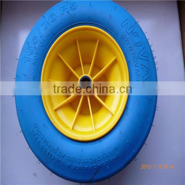 Rubber boat dollies ballon wheel with plastic rim