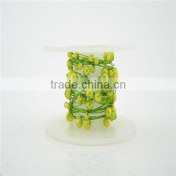 Craft Metal wire with pearls,craft pearl on reel wire