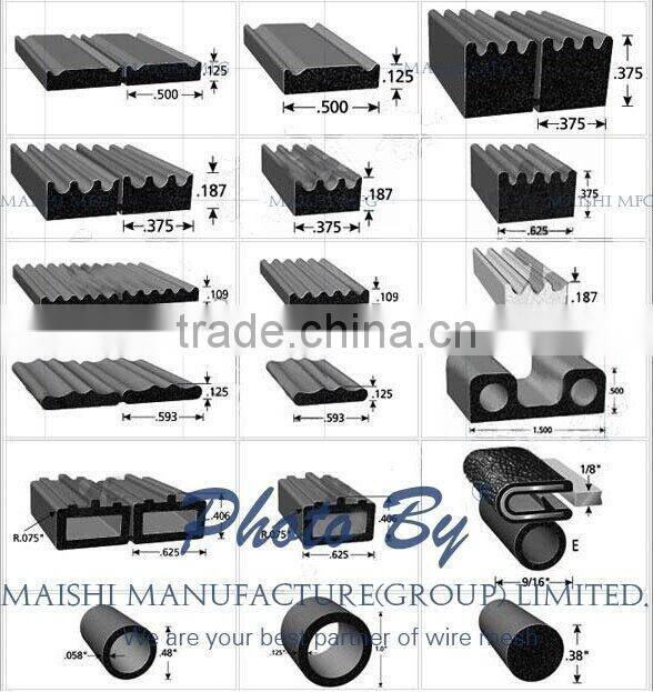 Rubber strip for car doors and windows