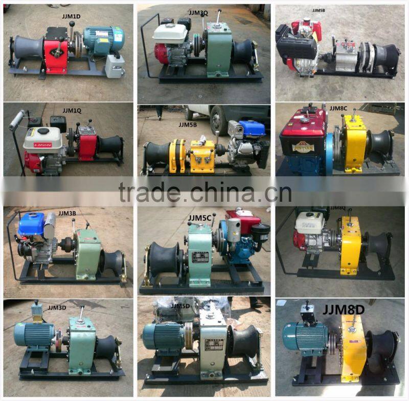 1 Ton Small Winch,Petrol Engine Powered Winch,Lifting Machine