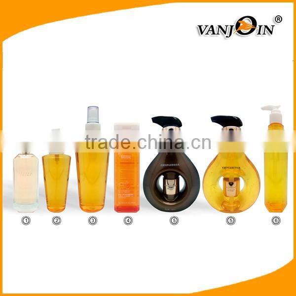 Plastic Pressed Screw Pump Bottle Lotion Shampoo PET