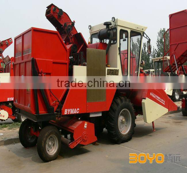 self-propelled corn harvester