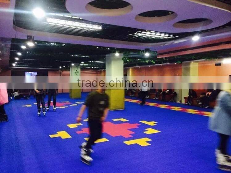 Outdoor interlocking sport court removable plastic floor tiles