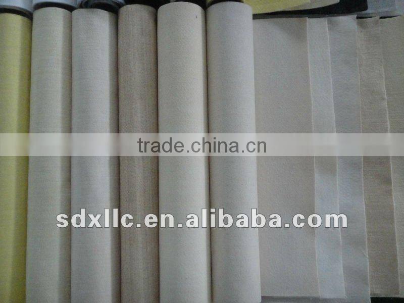 Cement bags with compound fiber needle felt PTFE scrim needled felt for cement factory air filteration