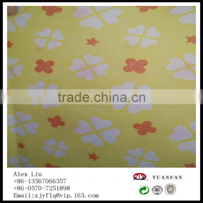 Custom all kinds of color and pattern of the printing non-woven fabric