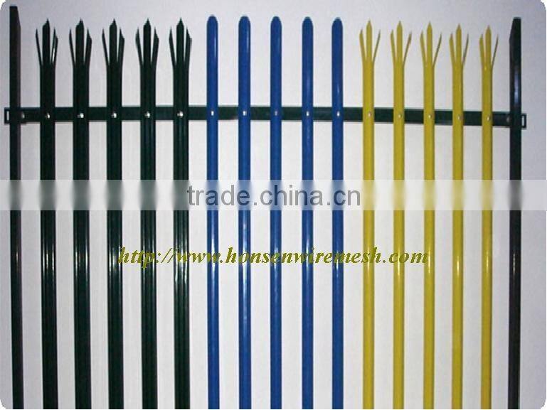 Hot dip galvanized Palisade Fence