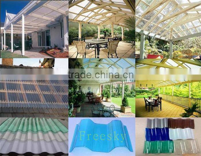 anti corrosion pvc plastic corrugated roofing sheet