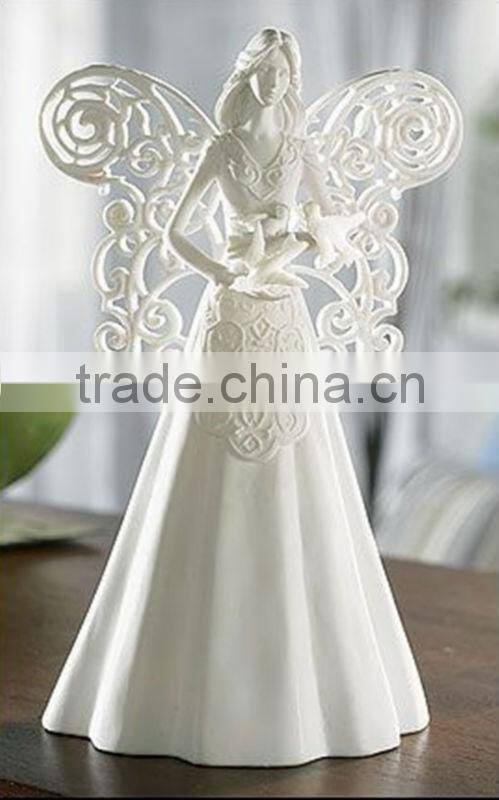 Frag decorate resin angel sculpture