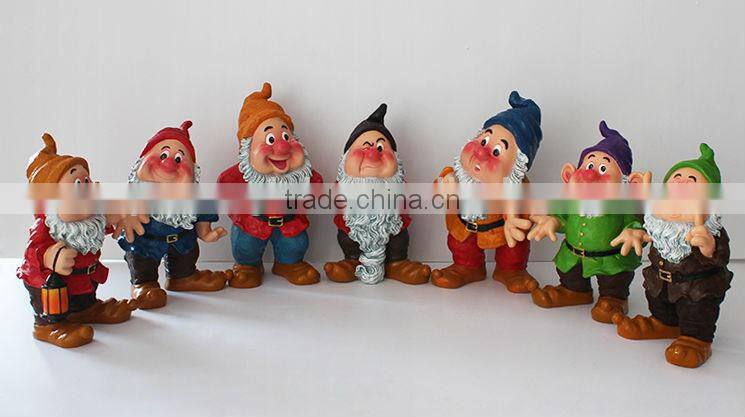 Snow White and Seven Dwarfs Resin Scultpure