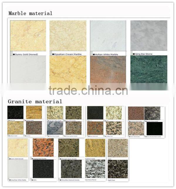 Cheap White Marble Gazobo with Iron Roof for Sale