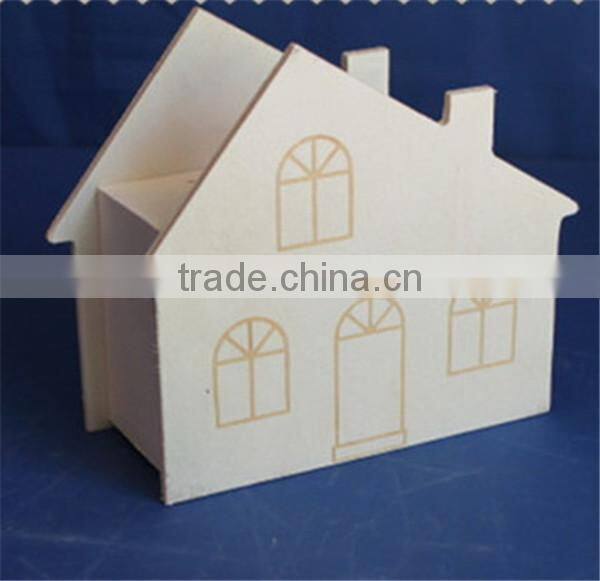 Handmade decoration wooden students pen case