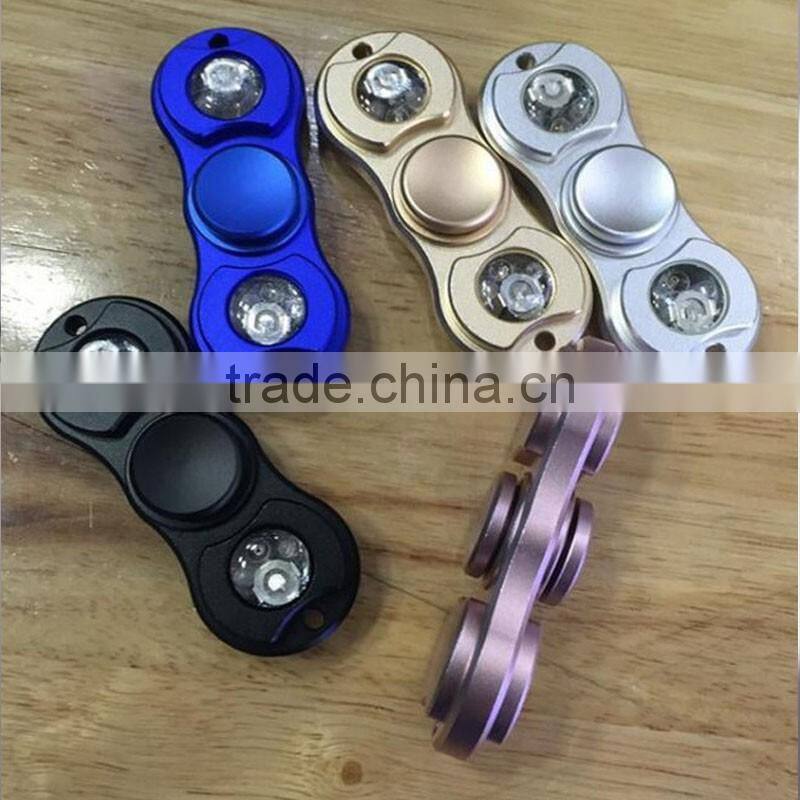 Factory direct supply fidget spinner toy with led light