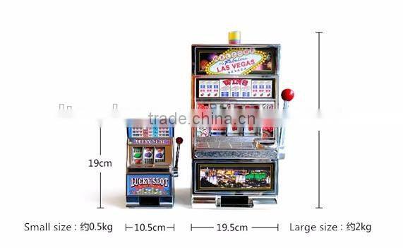 Creative Design Piggy Bank With LED Light, Multi-functional Decorative Lucky Slot Machine Design Piggy Bank With Funny Games