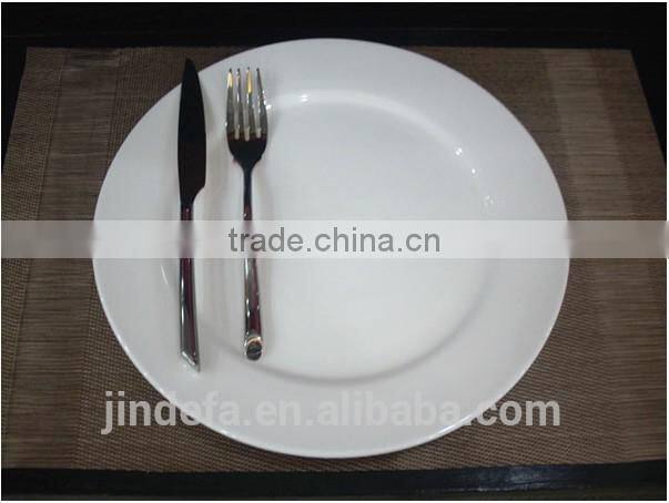white fine porcelain ceramic dinner plate for wedding
