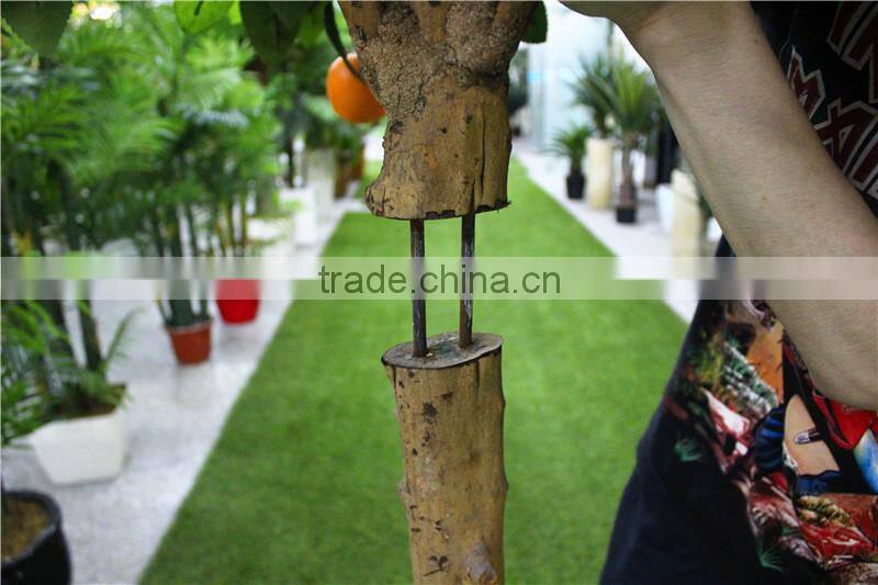 Home gardens for curtain hotel decoration 200cm Height making artificial live plastic green orange bonsai tree EZZPZ06 0302