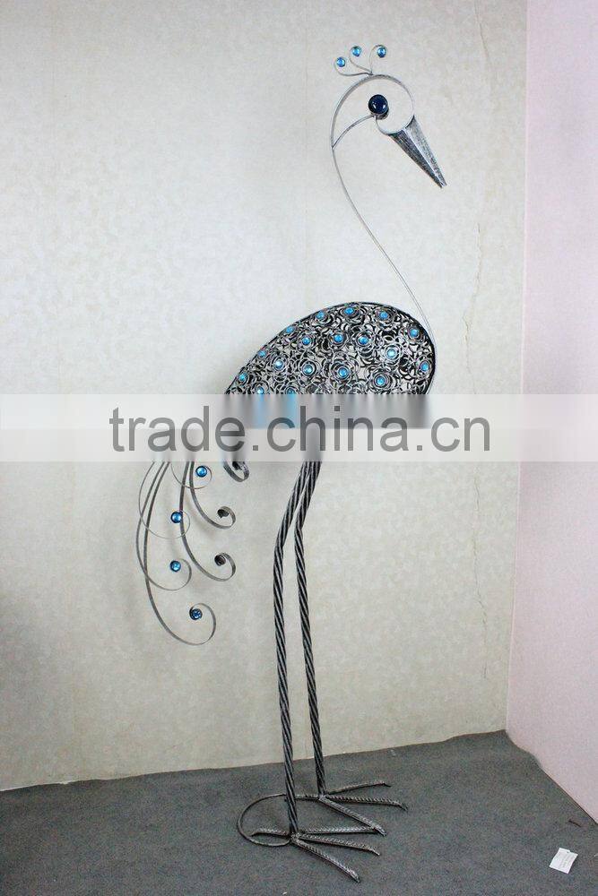 Metal peacock garden decoration